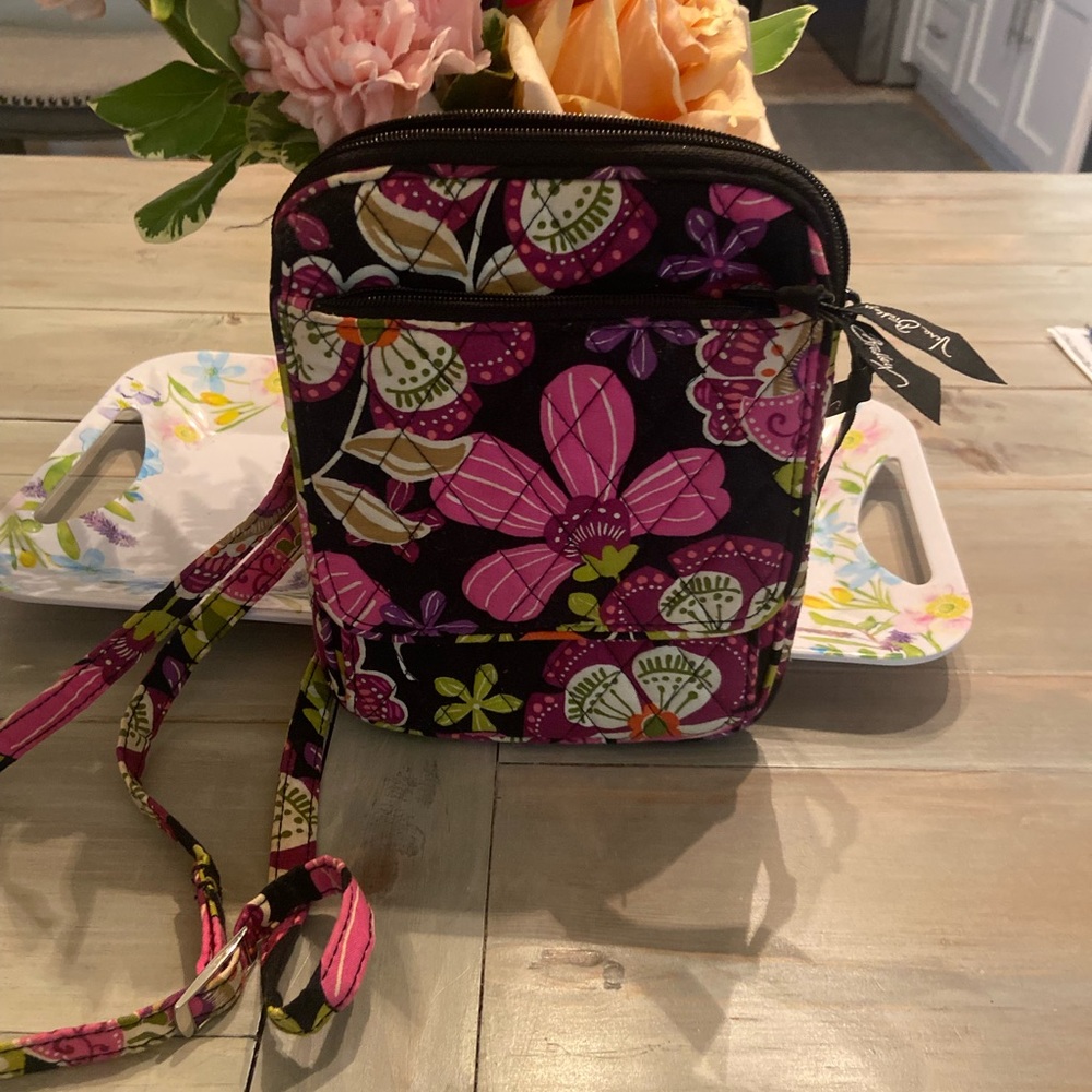 Vera Bradley Cross Body Handbag Purse Quilted Floral